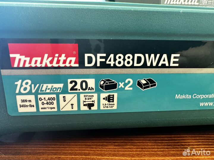 Аккумуляторная дрель шуруповерт makita 18v