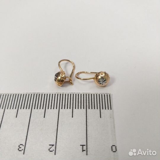 Серьги золотые