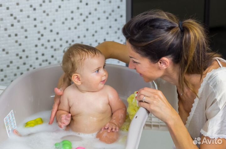 OK Baby ванночка анатомическая Onda Evolution grey