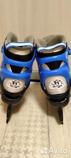 Коньки детские раздвижные 34-37