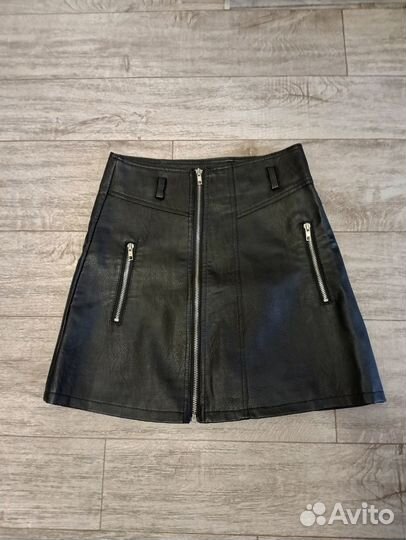Кожаная юбка