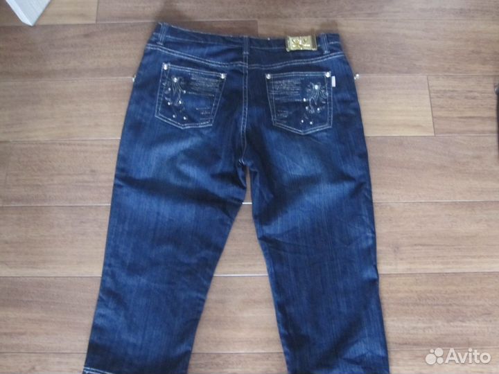 Джинсовые бриджи