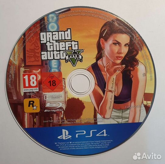 PS4. GTA 5. Лицензия (Субтит. на Рус. яз)