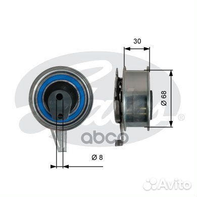 T43245 ролик натяжной грм Scoda Octavia, Audi