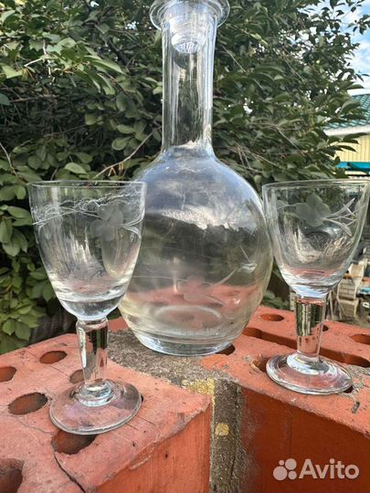Графин и 2 рюмки, набор
