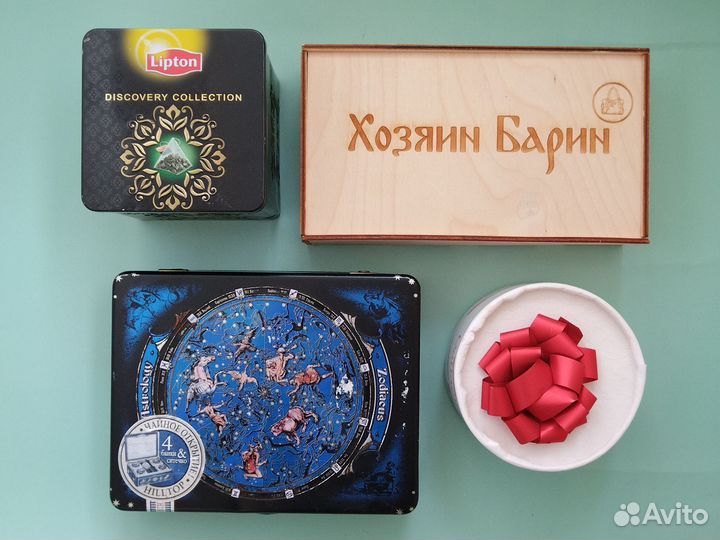 Железная коробка деревянная Подарочная упаковка