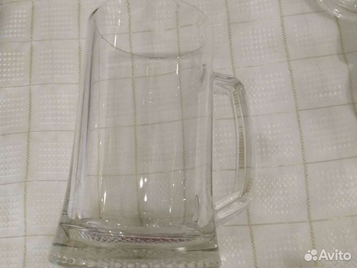 Стаканы для виски 5шт, кружки для пива по 4 шт