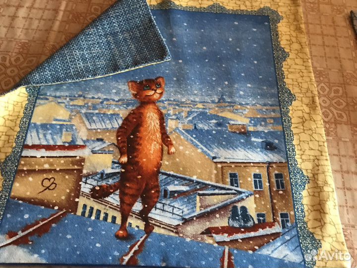 Наволочка декоративная на подушки на молнии