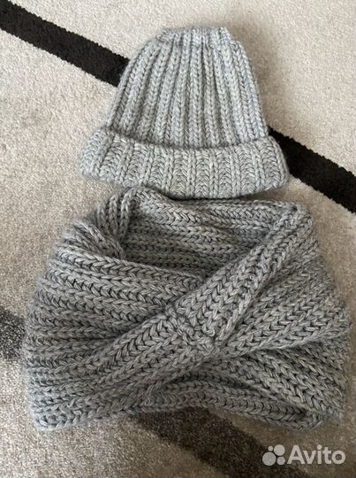 Комплект шапка, шарф