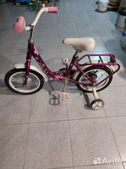Детский велосипед с ручкой бу