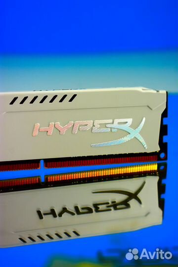 HyperX Fury DDR3 1600 мгц 2*8 гб dimm white