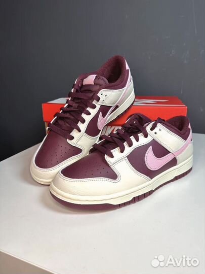 Nike Dunk Low Night Maroon And Medium Soft Pink