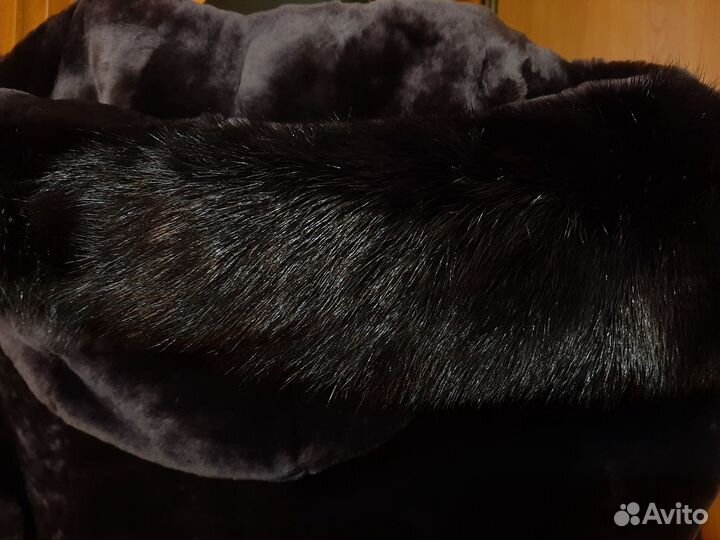 Новая мутоновая шуба 44 размер