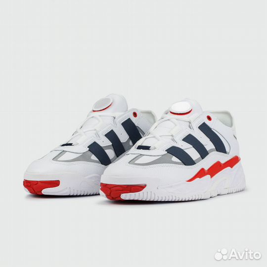 Кроссовки Adidas Niteball White / Blue / Red