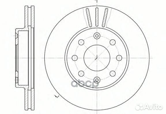 6655.10 диск тормозной передний Daewoo Kalos 1