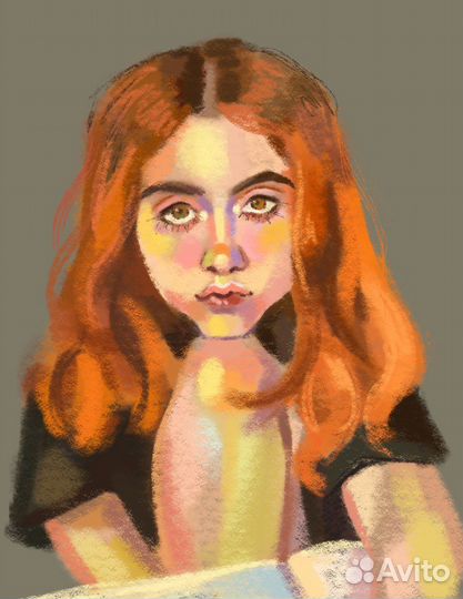 Портрет по фото в графическом редакторе