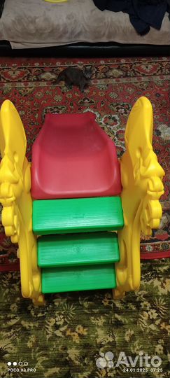 Детская горка пластиковая для дома бу