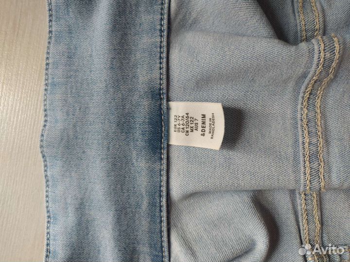 Джинсовая куртка hm 122 для девочки