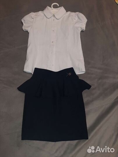 Школьная блузка р 128