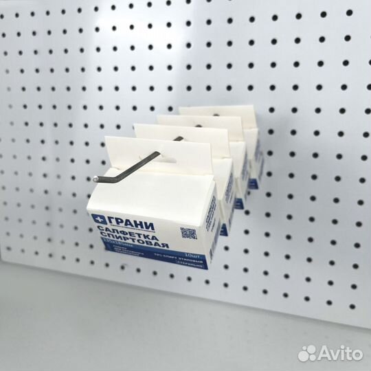 Крючок для перфорированной панели одинарный L250