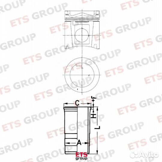 97411971 Kolbenschmidt Поршневая группа MB OM457.9