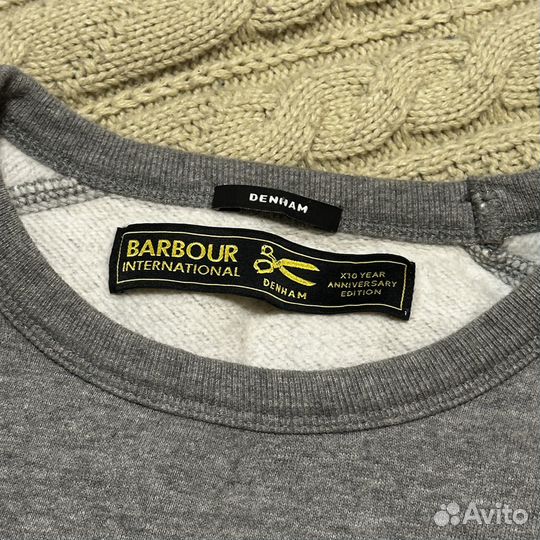 Свитшот Barbour x denham редкий оригинал M-L