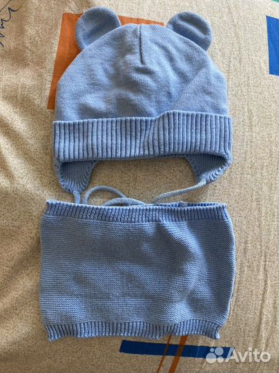 Комплект шапка и снуд