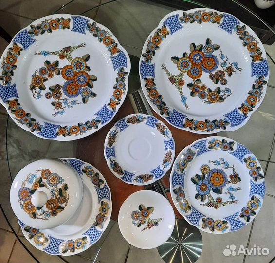 Чайный сервиз 8 персон Kahla 1970-e ГДР