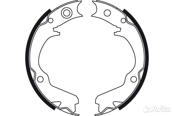 Колодки барабанные TRW GS8725