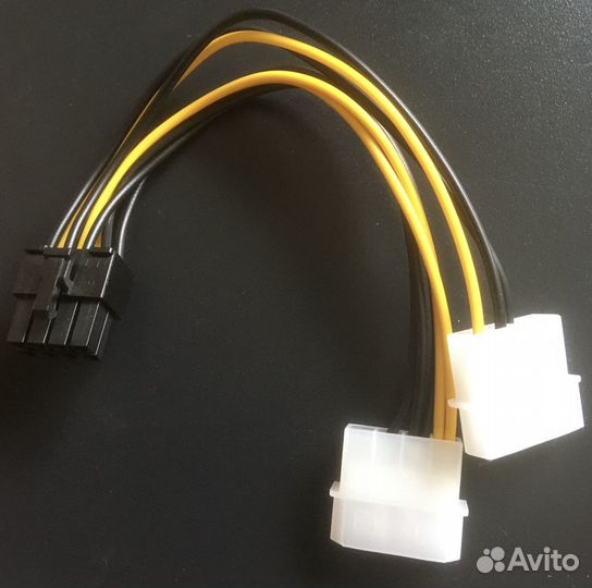 Переходник 8pin x 2 Molex для питания видеокарты