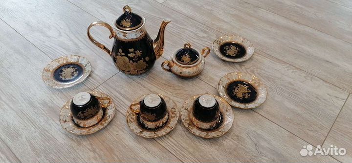 Кофейный сервиз Haas Czjzek, original cobalt