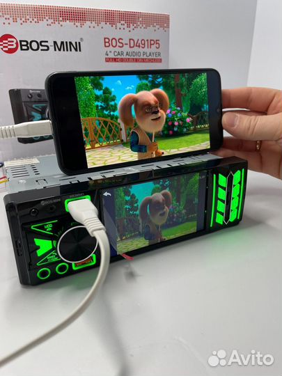 Магнитола с экраном 1din