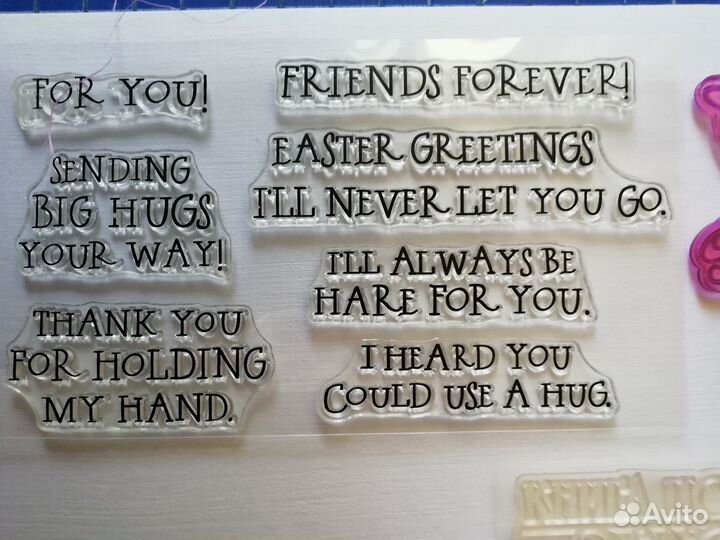 Продам силиконовые штампы и нож для вырубки