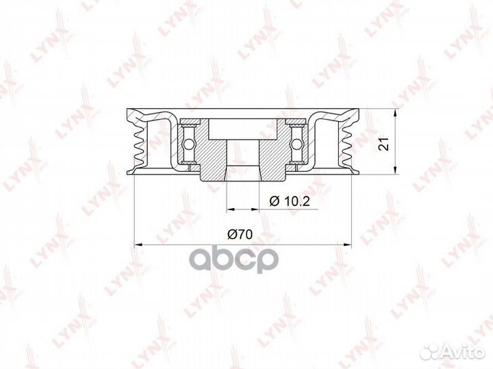 Ролик натяжной навесного оборудования PB5012 LY