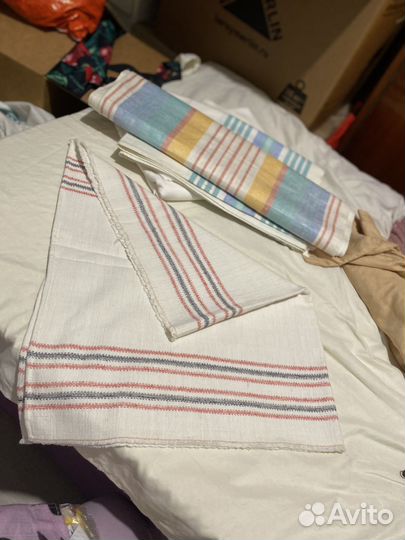 Отрез ткани лен СССР