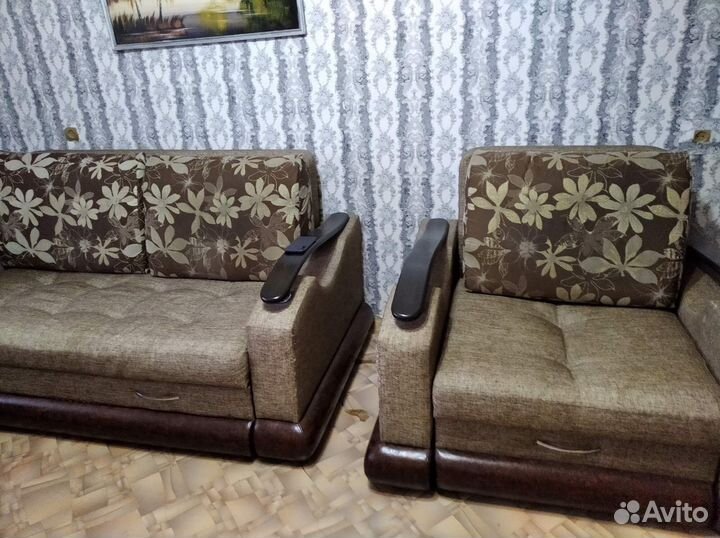 Диван бу с креслом