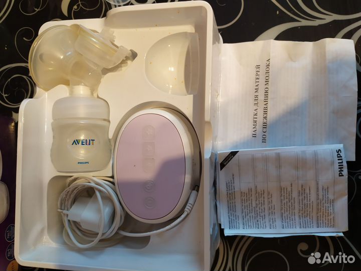 Молокоотсос avent электрический