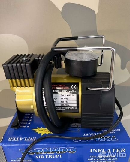 Компрессор насос автомобильный tornado AC-580