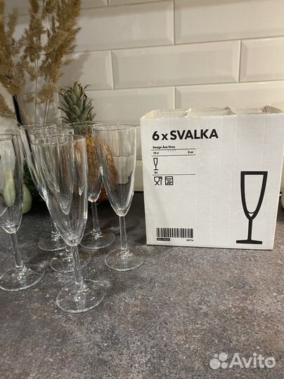 Новые бокалы икеа 6 штук