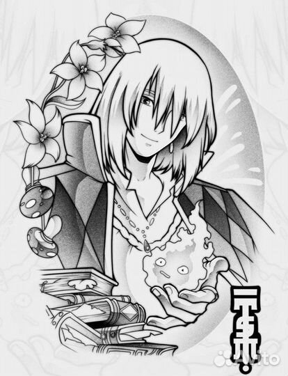 Тату в стиле аниме