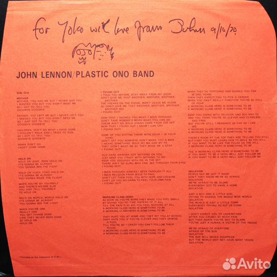 John Lennon & The Plastic Ono Band / John Lennon/P