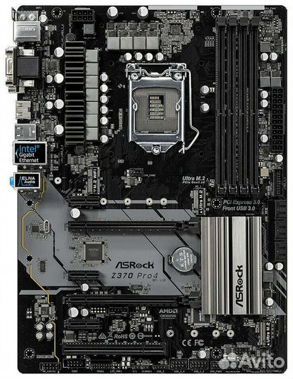 Комплект asrock z370 pro4 + intel core i5 8400