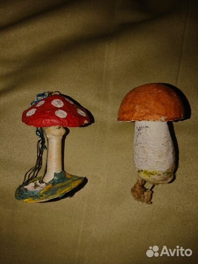 Ватные ёлочные игрушки СССР