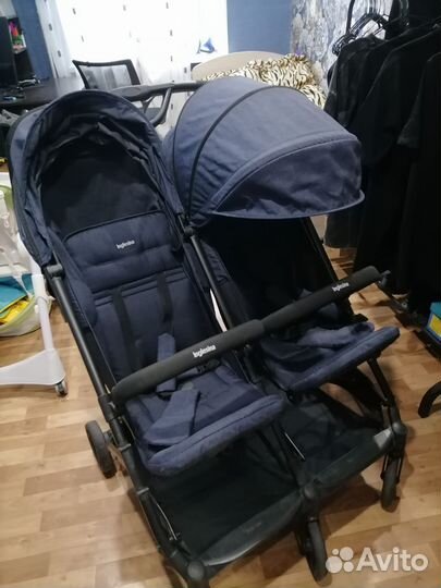 Прогулочная коляска для двойни бу