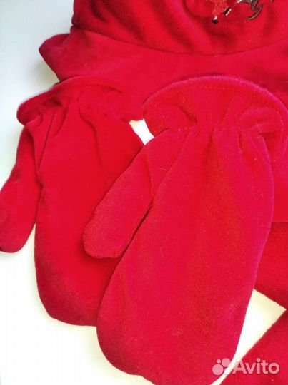 Набор шапочка+шарфик+варежки