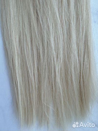 Волосы для наращивания 60 см блонд натуральные