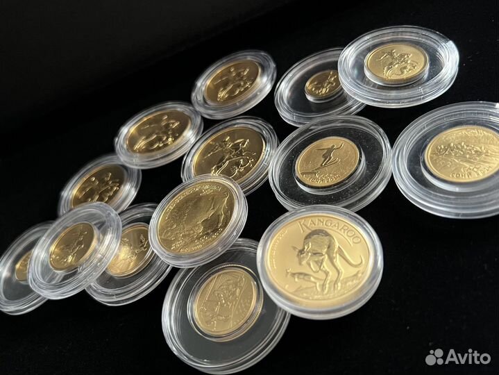 Золотые и серебряные монеты