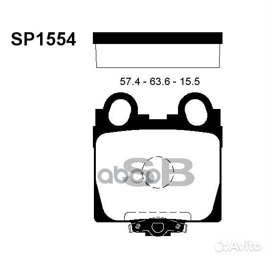 Колодки тормозные дисковые Lexus GS300/400 97/I