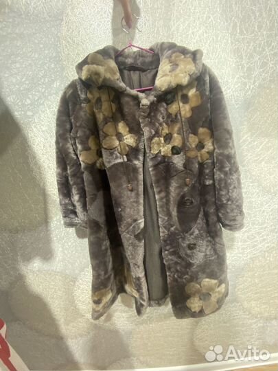 Шуба мутоновая детская (рост 128)