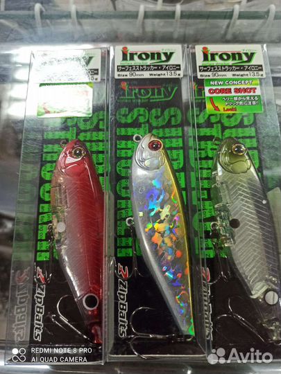 Воблеры zipbaits ironi